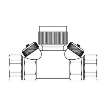 Регулирующий вентиль Oventrop "Hycocon ETZ" PN16 Ду 15 3/4 BP латунь, Арт. 1068464