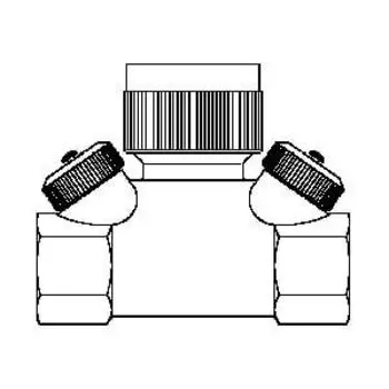 Регулирующий вентиль Oventrop "Hycocon ETZ" PN16 Ду 20 3/4 BP латунь, Арт. 1068366