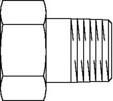 Резьбовое соединение Oventrop R1/2" (внутренняя резьба с накидной гайкой 3/4"), артикул 1019304