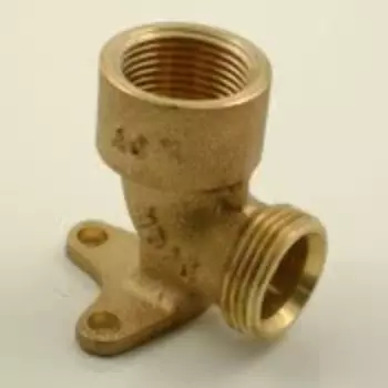 Резьбовой отвод с креплением Oventrop 3/4"НРх1/2"ВР, артикул 1506053, бронза