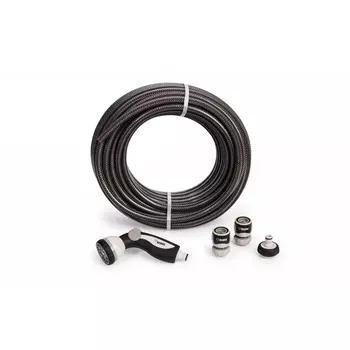 Садовый шланг REHAU COOL TOUCH Pearl Grey в наборе с арматурой 13 мм 1/2", 25м