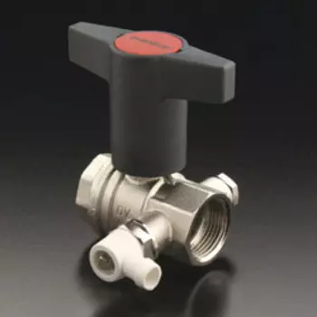 Шаровой кран Oventrop Optibal с маховиком, ВР-ВР, 3/4", со штуцером для опорожнения, артикул 1077806