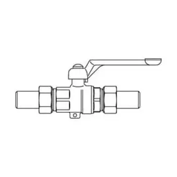 Шаровой кран Oventrop Optibal с рычагом, для высокого давления (сварка-сварка) 1 1/4", артикул 1065510