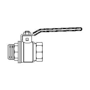 Шаровой кран Oventrop Optibal с рычагом, ВР-НР, 1/2", артикул 1076204