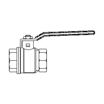Шаровой кран Oventrop Optibal с рычагом, ВР-ВР, 1", артикул 1076008