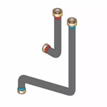 Соединительные трубопроводы De Dietrich ЕА100 «котел-гидравлический модуль» для подключения по центру, 89997060