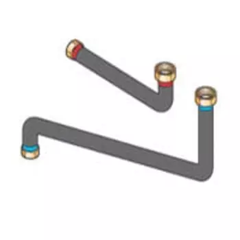 Соединительные трубопроводы De Dietrich ЕА101 «котел — гидравлический модуль» для подключения справа или слева, 89997061