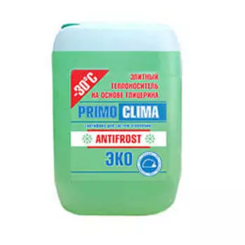 Теплоноситель Primoclima Antifrost (Глицерин) -30C ECO 200 кг бочка (цвет зеленый)
