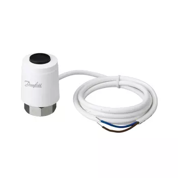 Термоэлектрический привод Danfoss TWA-K, NO при отсутствии напряжения открыт, 24В, M30x1,5