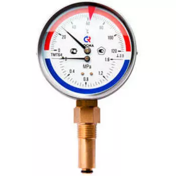 Термоманометр РОСМА для измерения давления и температуры ТМТБ-3 Р2