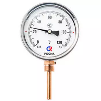 Термометр радиальный биметаллический РОСМА серии 211 БТ-32.211-150