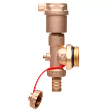 Торцевая секция Danfoss FHF-EA с автоматическим воздухоотводчиком и сливным краном