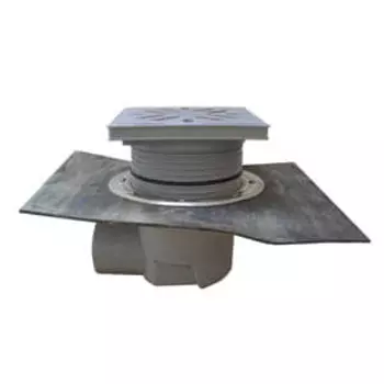 Трап HL для гаража, двора с решеткой из полипропилена с гидроизоляционным полимербитумным полотном HL615HS