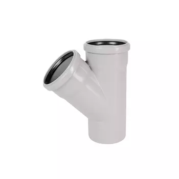 Тройник Ostendorf HTEAw, 50/50*45 гр., цвет белый