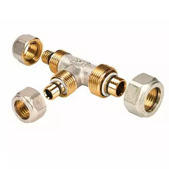 Тройник равнопроходный обжим, 16x16x16, HENCO