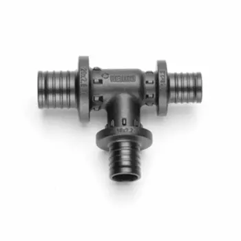 Тройник REHAU с уменьшенным боковым и торцевым проходами 25-16-16 PX