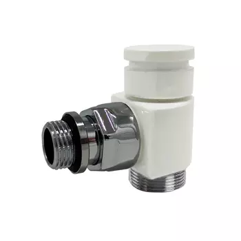 Угловой запорный клапан SR Rubinetterie Prestige &amp; Minimal 1/2" x 24/19, белый