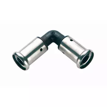 Угольник 90°, ПВДФ пресс, 16x16, HENCO