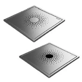 Uponor Drain решетка трапа квадратная ELEGANT 197х197мм, нерж. сталь, со стальной рамой, 1093064