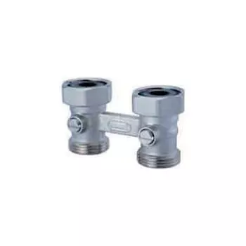 Узел HUMMEL для подключения радиаторов G 1/2"проходной с накидной гайкой G 3/4" с ниппелями 1/2*3/4. 2249343501