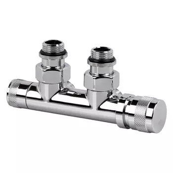 Узел нижнего подключения SR Rubinetterie угловой 1/2"х3/4"Е Хром (правый)