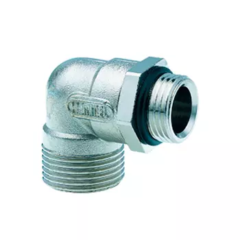 Вращающееся угловое соединение Hummel евроконус G 3/4", наружная резьба G 1/2" с уплотнением