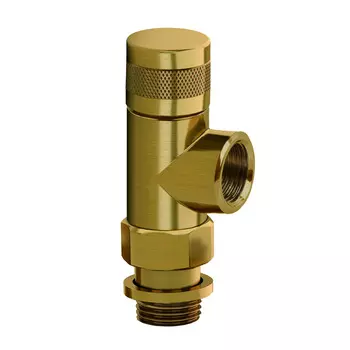 Запорный клапан осевой SR Rubinetterie серия Tondera, 1/2", цвет бронза