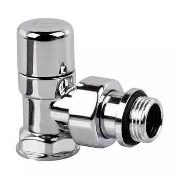 Запорный клапан SR Rubinetterie угловой серия "Ovus" 1/2", цвет хром