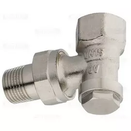 Запорный вентиль на обратку Oventrop Combi 4, угловой никелированный бронза/латунь Ду15 (1/2), артикул 1090662