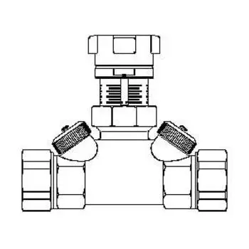 Запорный вентиль Oventrop "Hycocon ATZ" PN16 Ду32 1 1/2" НГ латунь, Арт. 1067410