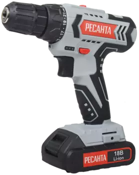 Дрель-шуруповерт аккумуляторная Ресанта