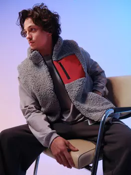 Двусторонний жилет Red Square Темно-серый размер 3XL