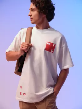 Футболка Red Square оверсайз Белая размер L