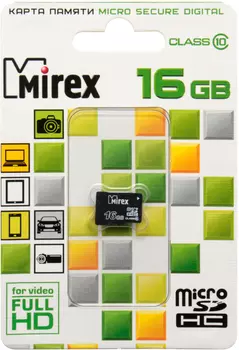Карта памяти MicroSDHC Mirex