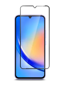 Стекло защитное для Samsung Galaxy A15|A25|A24 Черная рамка