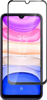 Стекло защитное Itel A48 Черная рамка