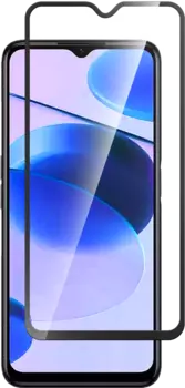 Стекло защитное Realme C31 Черная рамка