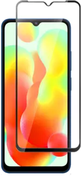 Стекло защитное для Xiaomi Redmi 12C Черная рамка