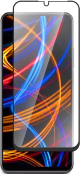 Стекло защитное для realme C51 Черная рамка