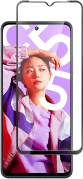 Стекло защитное для Realme C55 Черная рамка