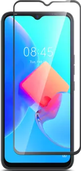 Стекло защитное Tecno Spark 8C Черная рамка