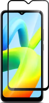 Стекло защитное Xiaomi Redmi A1+ Черная рамка