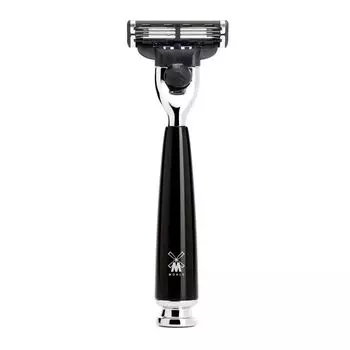 Бритва MUEHLE RYTMO - Mach3, черная смола