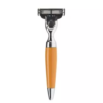 Бритва MUEHLE STYLO, Mach3, смола, цвет карамели