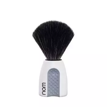 Помазок NOM ERIK, черная фибра, белый пластик