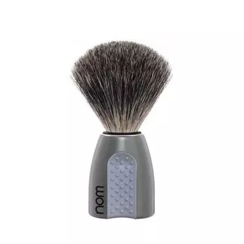 Помазок NOM ERIK, барсучий ворс, серый пластик