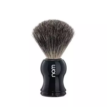 Помазок NOM GUSTAV, барсучий ворс, черный пластик