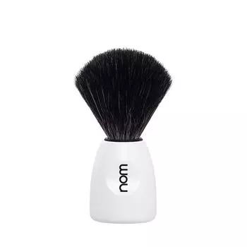 Помазок NOM LASSE, черная фибра, белый пластик