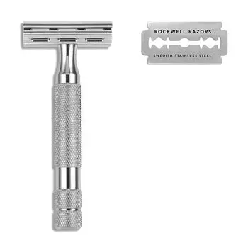 Т-образная бритва Rockwell Razors 2C, белый хром