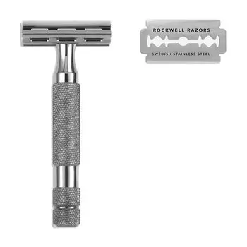 Т-образная бритва Rockwell Razors 2C, темный хром